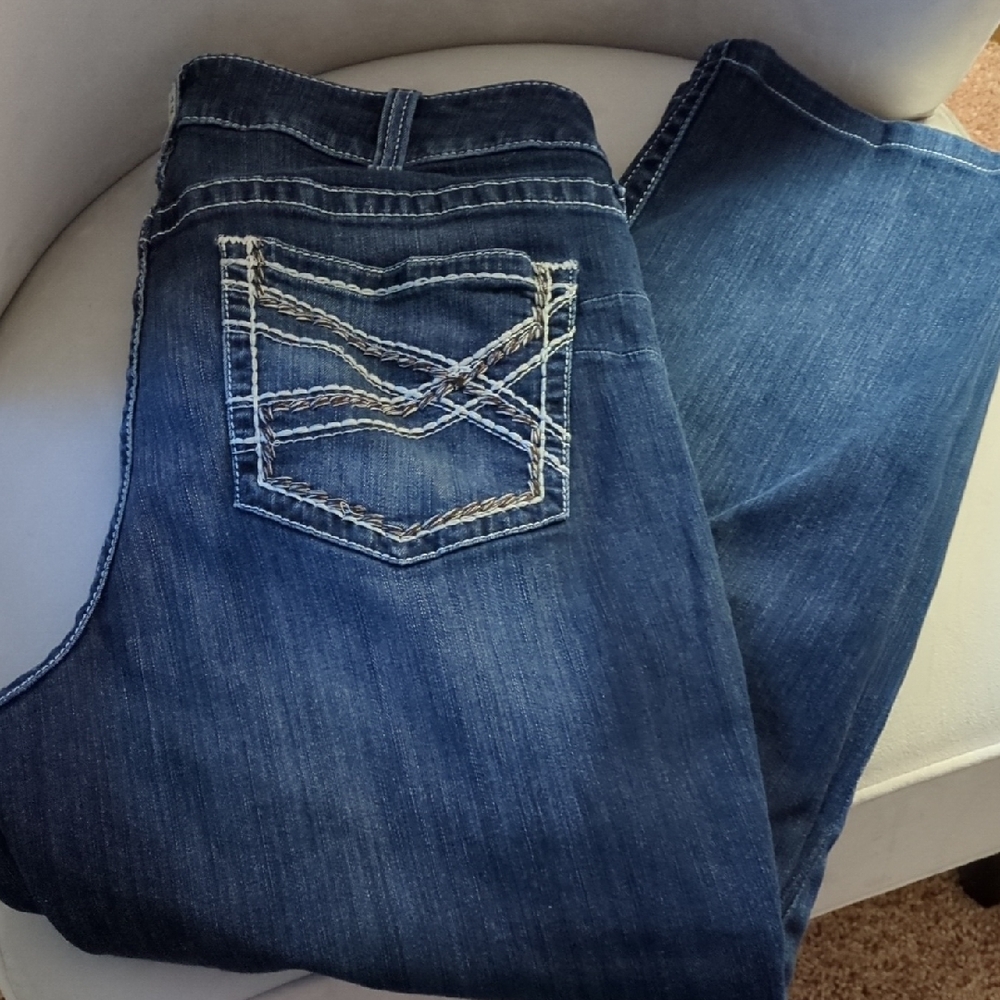 Ariat Real 34 R  Mid Rise Inseam 27.5 Good